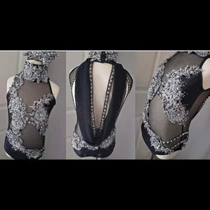 BOMBSHELL Custom competition dance costume. Child Small CS